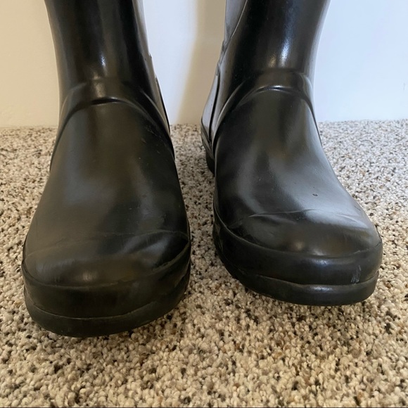 Hunter Boots Black Original Gloss Women’s Size 8 - Picture 4 of 15